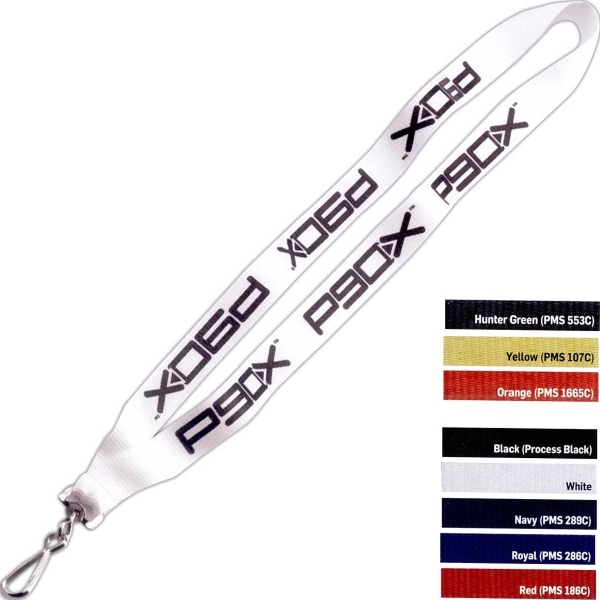 3/4" polyester sewn lanyard with silver snap hook.... from ASI 88060 Snugz/USA Inc / SnugZ USA®