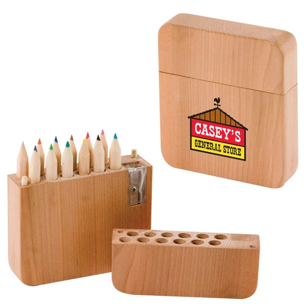 Twelve piece colored pencil set with sharpener.... from ASI 31570 Advantage Industries / AdVantage Line®