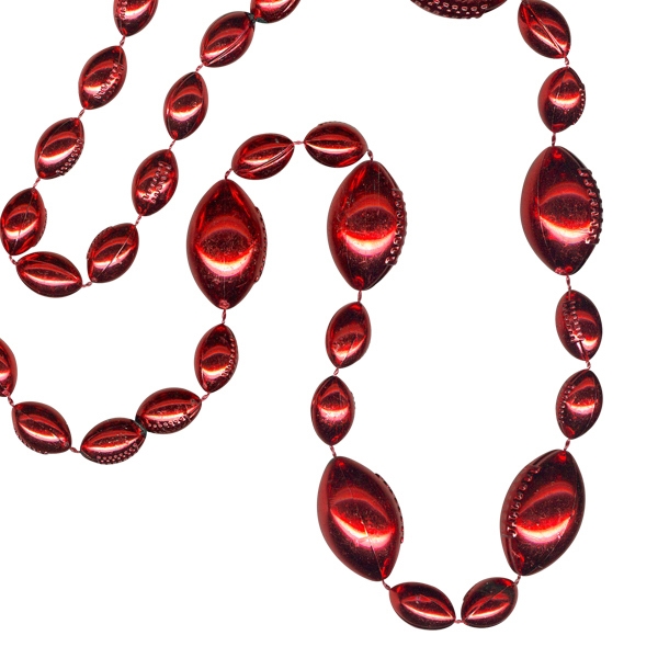 38" strand of 18 mm x 10 mm football-shaped beads and... from ASI 62677 iline PROMO (The Innovative Line) / iline PROMO (The Innovative Line)