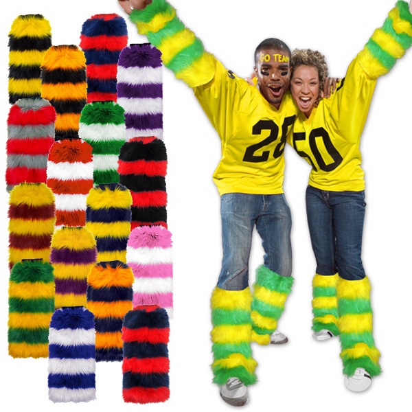 Fuzzy Legwarmers In Team Colors.... from ASI 62677 iline PROMO (The Innovative Line) / iline PROMO (The Innovative Line)