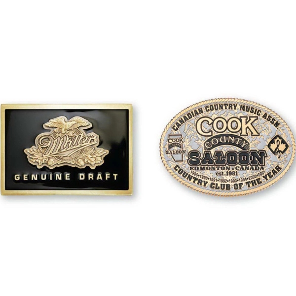 Classic belt buckle with standard belt loop, 2" x 3"... from ASI 53697 Faro Products