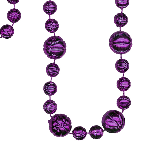 38" Mardi Gras necklace with basketball-shaped beads.... from ASI 62677 iline PROMO (The Innovative Line) / iline PROMO (The Innovative Line)