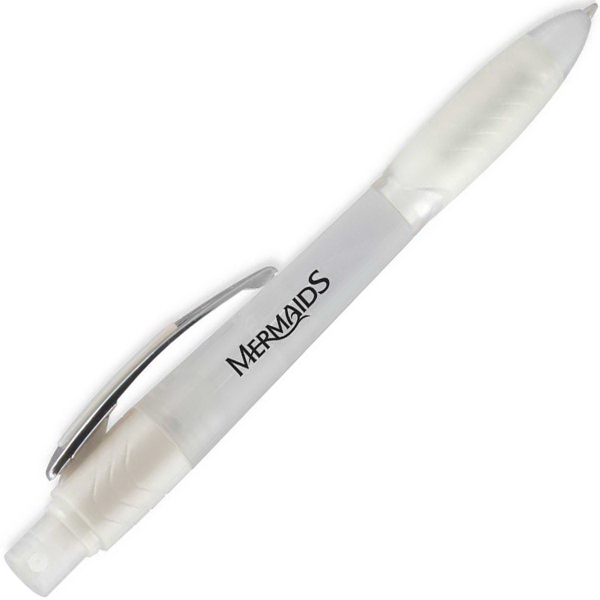 Citrus scented 0.13 oz. hand sanitizer and pen combo... from ASI 95838 ZZ Merged - Mixie Promotions / Webb Collection