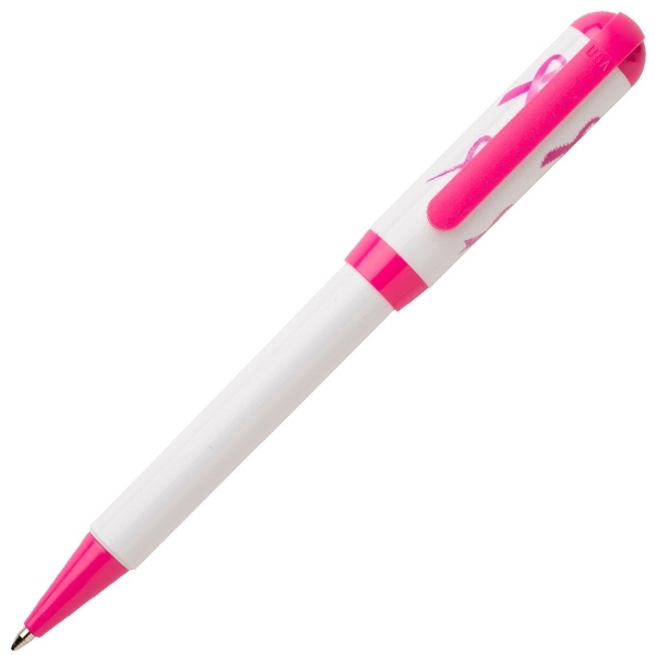 Twist action retractable pen with pre-decorated cap design... from ASI 58805 HPC Global