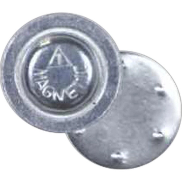 Silver circle magnet that fastens single lapel pins.... from ASI 59080 Halls & Company