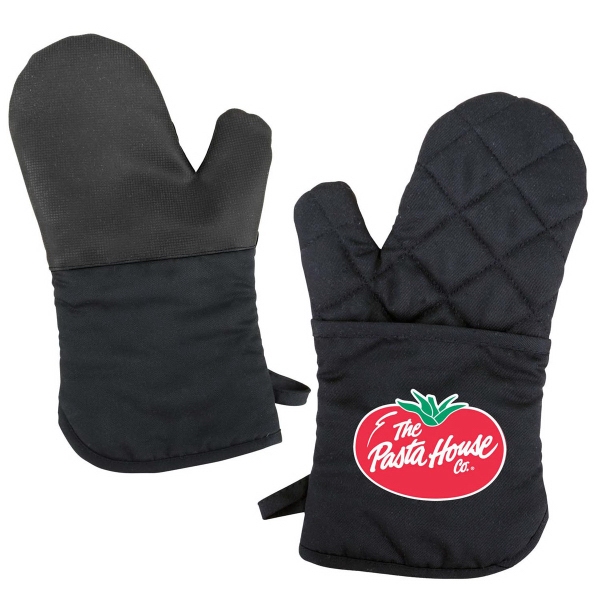 7 1/2" x 12 1/2" polyester/cotton oven mitt with a non-slip... from ASI 61966 HPG / Beacon Promotions