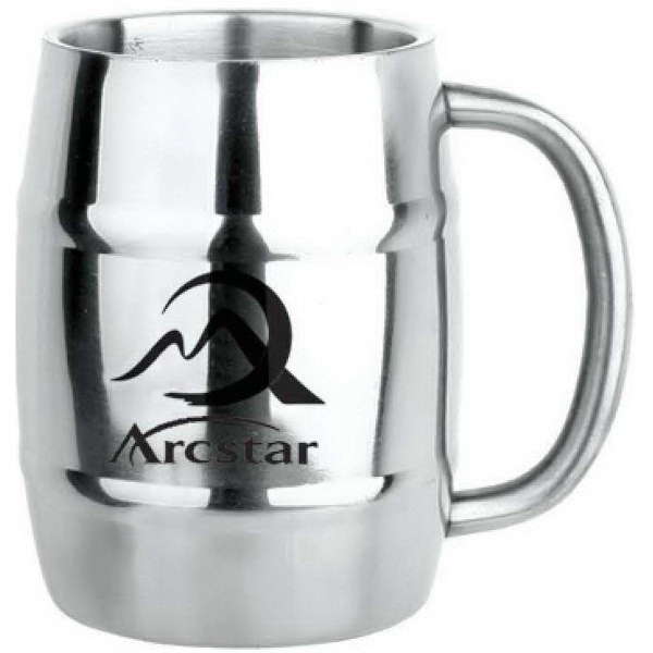 16 Oz. Double wall beer mug with stainless steel interior and... from ASI 36988 Artek USA Inc