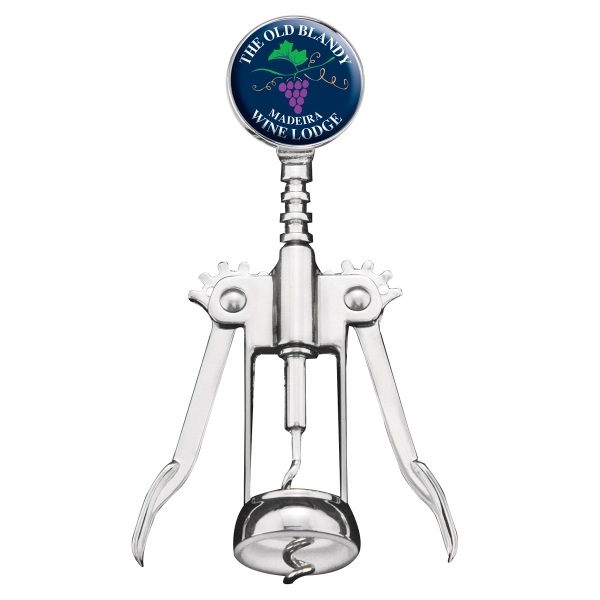 Circle Wine opener, with twist action corkscrew and 4-color imprint on... from ASI 73871 Next Promotions LLC