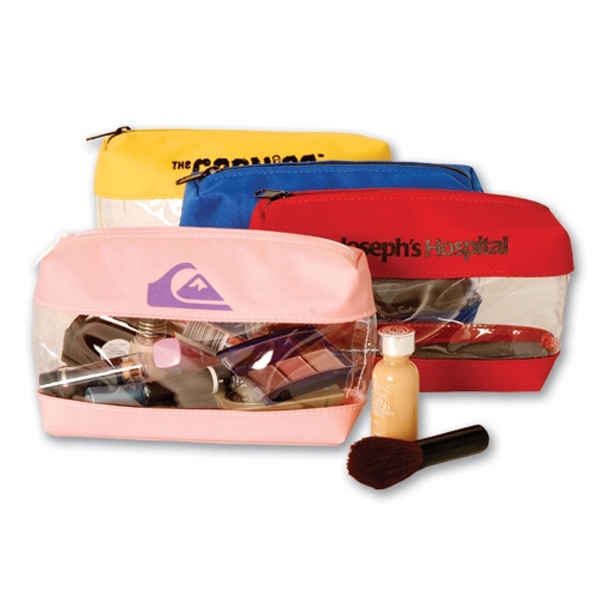 Cosmetic bag with zipper closure and fabric top and bottom.... from ASI 41630 Brave USA / Brave USA
