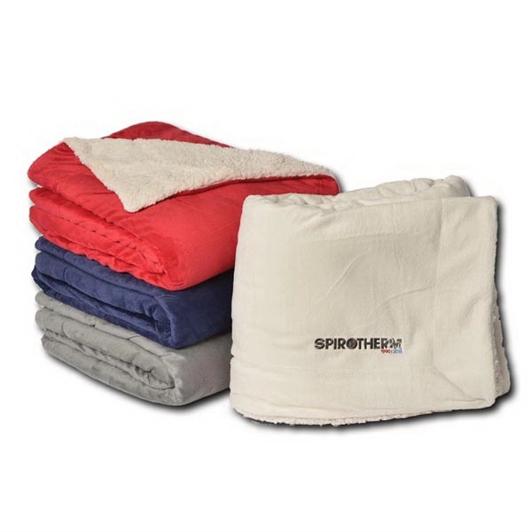 Sherpa Fleece Lined Blanket. Blank.... from ASI 41630 Brave USA / Brave USA