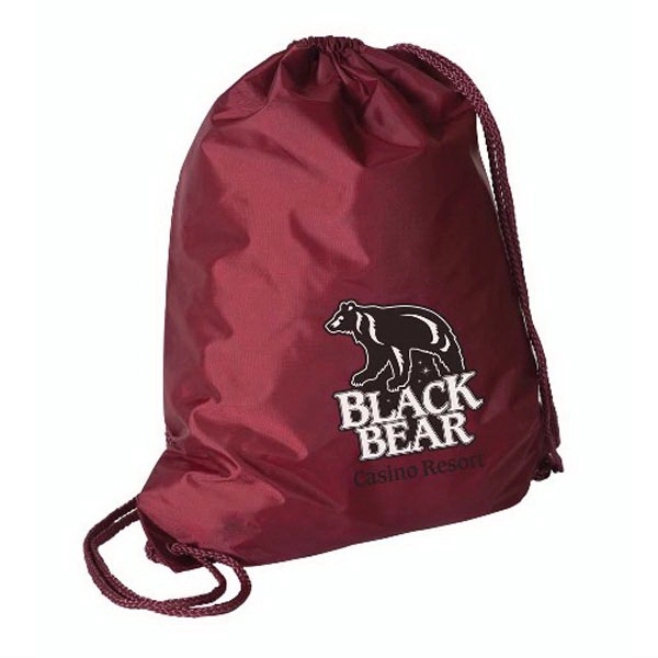 Drawstring cinch backpack with dual drawstring top closure. Available in two... from ASI 41630 Brave USA / Brave USA