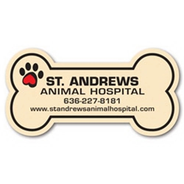 1.78" x 3.5" dog bone shaped magnet with four color process... from ASI 68507 The Magnet Group / Magnet LLC™