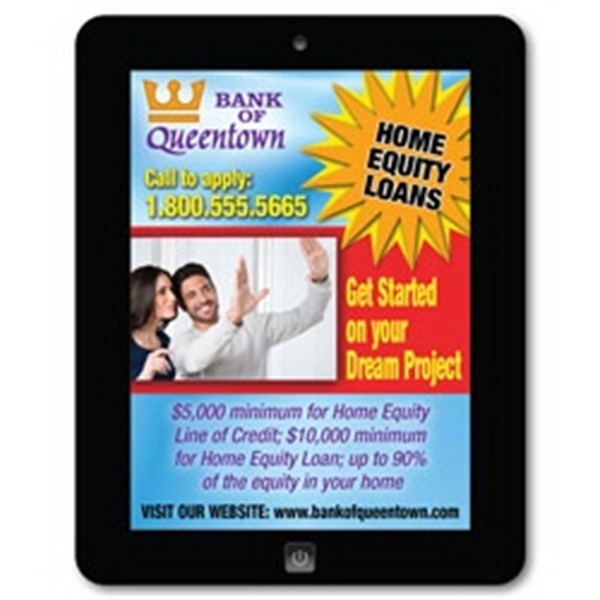 3.75" x 4.75" tablet shaped magnet with four color process customization.... from ASI 68507 The Magnet Group / Magnet LLC™