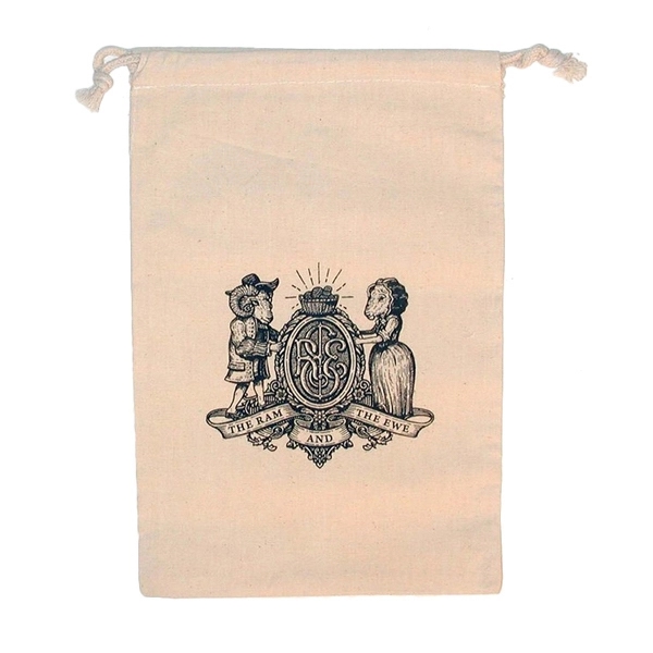 Natural cotton drawstring bag with flat construction. Available in multiple sizes.... from ASI 41630 Brave USA / Brave USA