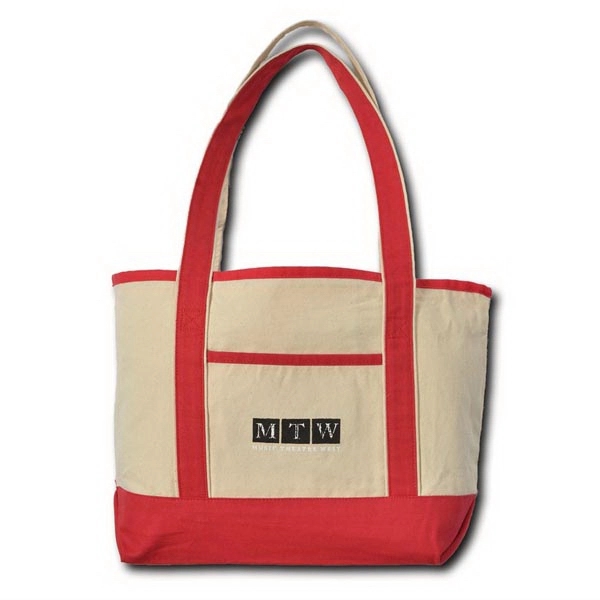 Anchor Boat Tote Bag made of cotton canvas with front open... from ASI 41630 Brave USA / Brave USA