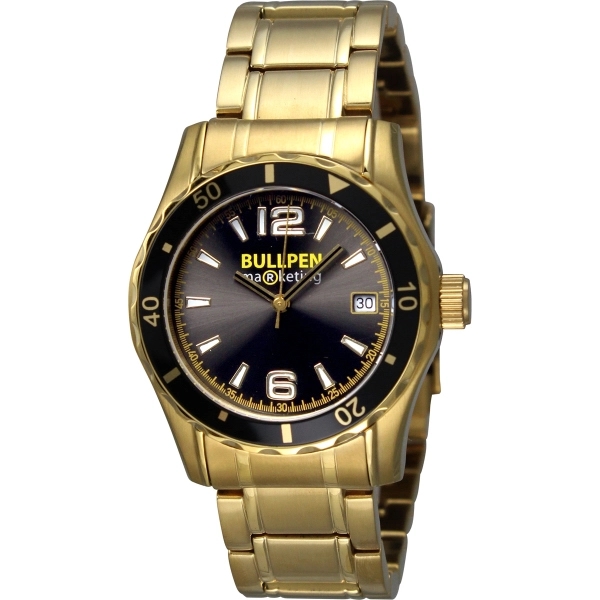 Men's and women's gold Canvas watch with a second hand, water... from ASI 86230 Selco