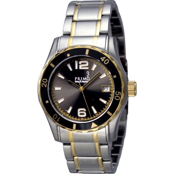 Men's and women's silver/gold Canvas watch with a second hand, water... from ASI 86230 Selco