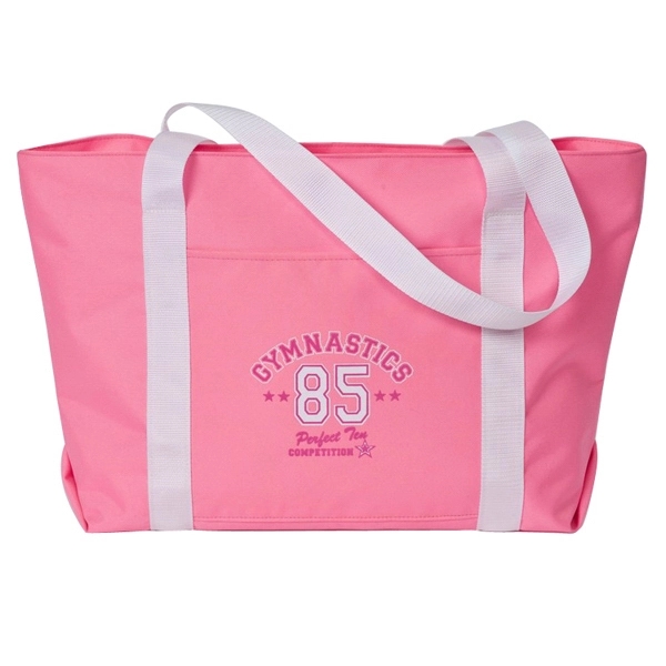 Tote bag with drop down zipper top and shoulder length webbing... from ASI 41630 Brave USA / Brave USA