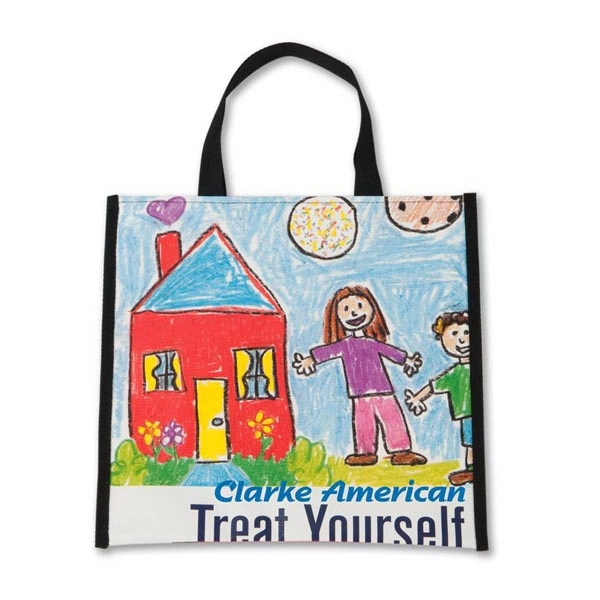 Recycled banner tote bag with 1" webbing handles.... from ASI 41630 Brave USA / Brave USA