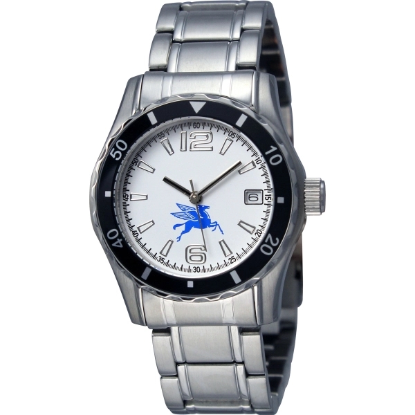 Men's and women's silver Canvas watch with a second hand, water... from ASI 86230 Selco