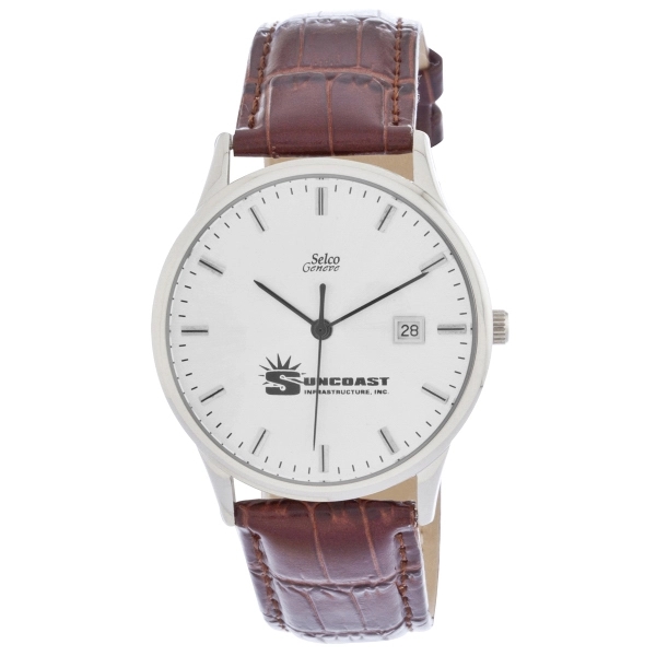 Silver men's and women's watch with a second hand, water resistance,... from ASI 86230 Selco
