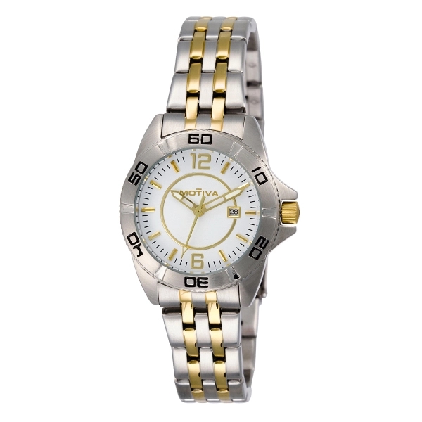 Men's and women's gold/silver watch with a second hand, water resistance,... from ASI 86230 Selco