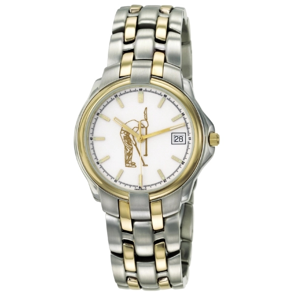 Men's and women's Passport watch in silver/gold with a second hand,... from ASI 86230 Selco