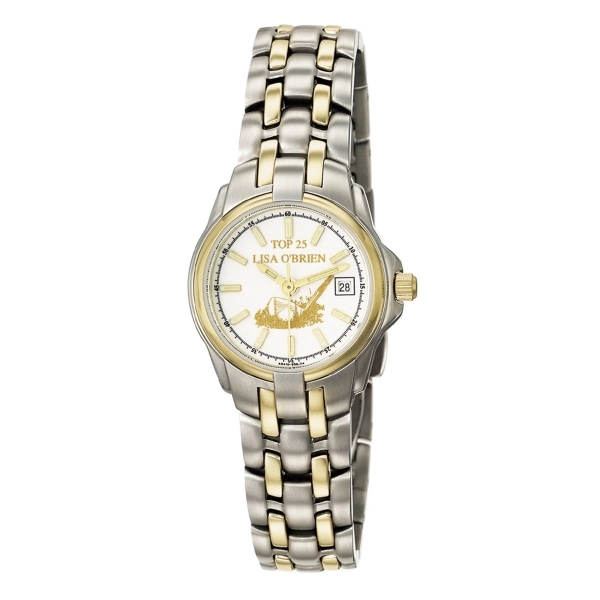 Men's and women's Passport watch in silver/gold with a second hand,... from ASI 86230 Selco