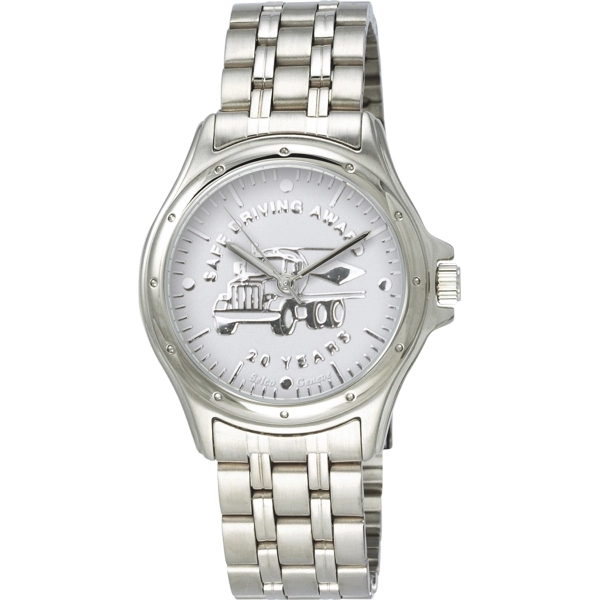 Men's and women's silver watch with a second hand, water resistance,... from ASI 86230 Selco