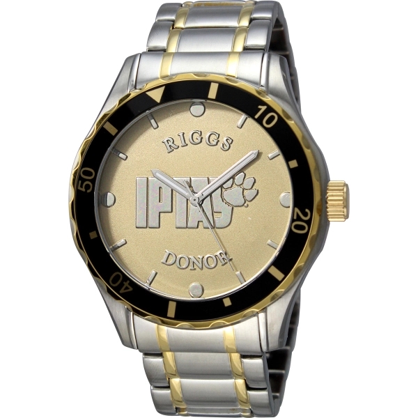 Men's and women's silver/gold New Canvas watch with a second hand,... from ASI 86230 Selco