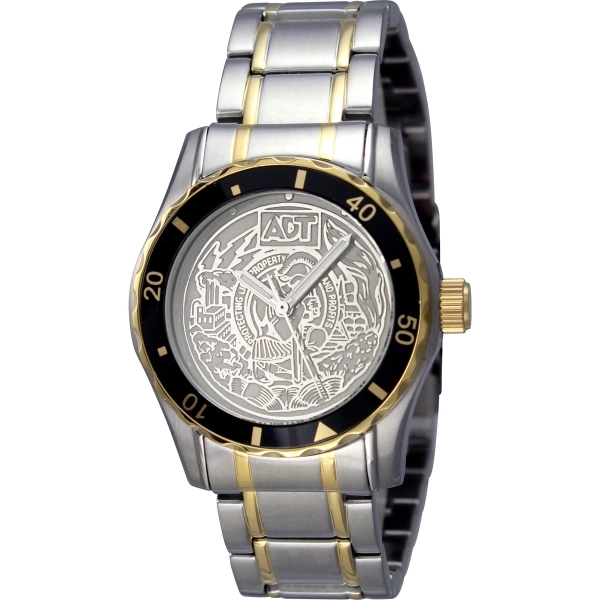 Men's and women's silver/gold New Canvas watch with a second hand,... from ASI 86230 Selco