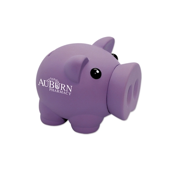 4" x 3" PVC-made piggy bank, offered in a variety of... from ASI 98360 WOWLine / WOWLine®