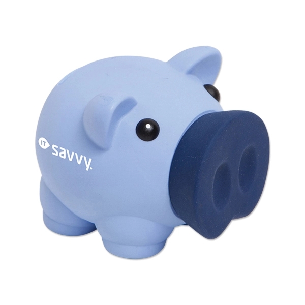 4" x 3" PVC-made piggy bank, offered in a variety of... from ASI 98360 WOWLine / WOWLine®