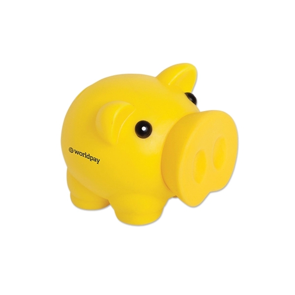 4" x 3" PVC-made piggy bank, offered in a variety of... from ASI 98360 WOWLine / WOWLine®