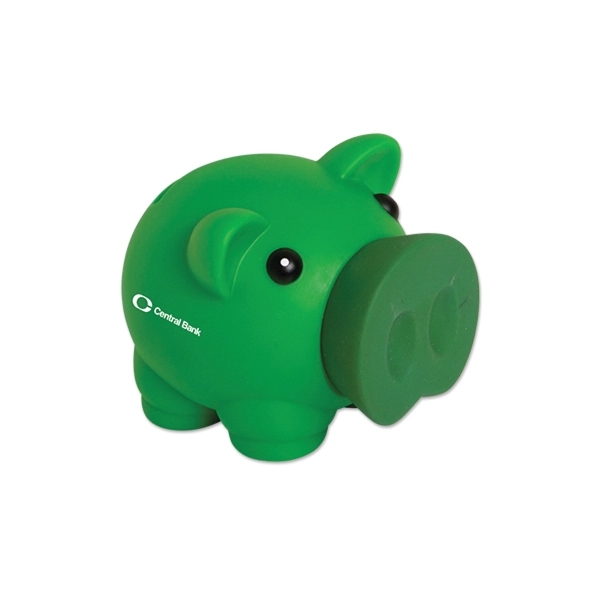 4" x 3" PVC-made piggy bank, offered in a variety of... from ASI 98360 WOWLine / WOWLine®