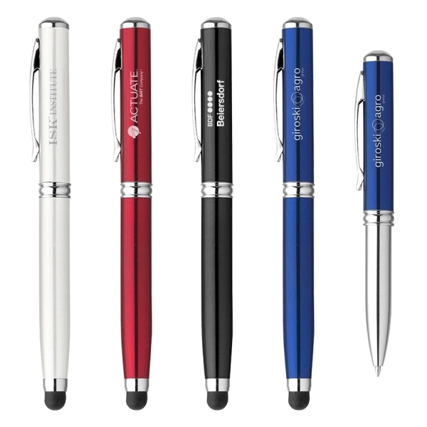 4-in-1 Cap off ballpoint pen with  stylus, LED, and laser... from ASI 31517 Admart Products / Admart Line