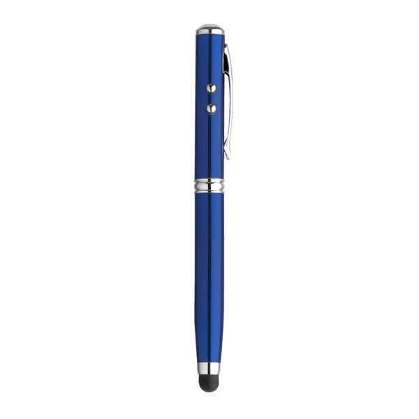 4-in-1 Cap off ballpoint pen with  stylus, LED, and laser... from ASI 31517 Admart Products / Admart Line