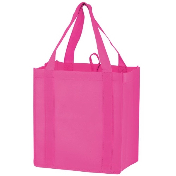13" x 15" non-woven PP grocery tote with gusset, hanging loop,... from ASI 35290 American Ad Bag Co / American Ad Bag