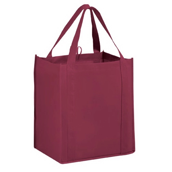 13" x 15" non-woven PP grocery tote with gusset, hanging loop,... from ASI 35290 American Ad Bag Co / American Ad Bag