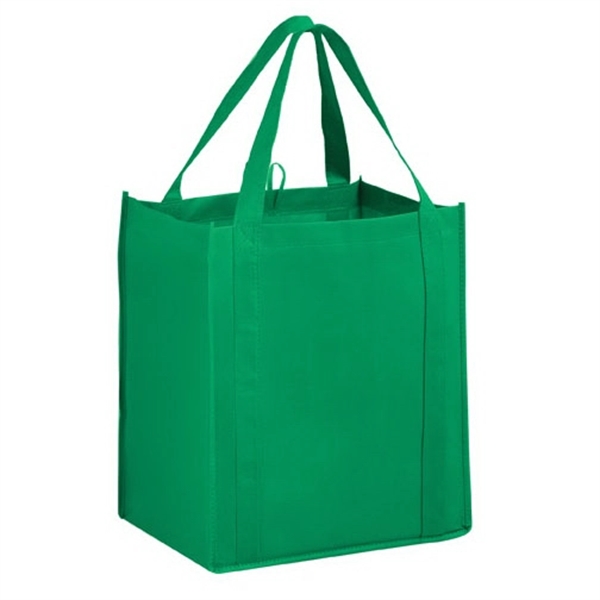 13" x 15" non-woven PP grocery tote with gusset, hanging loop,... from ASI 35290 American Ad Bag Co / American Ad Bag
