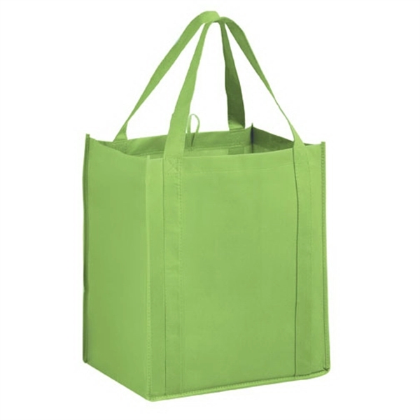 13" x 15" non-woven PP grocery tote with gusset, hanging loop,... from ASI 35290 American Ad Bag Co / American Ad Bag