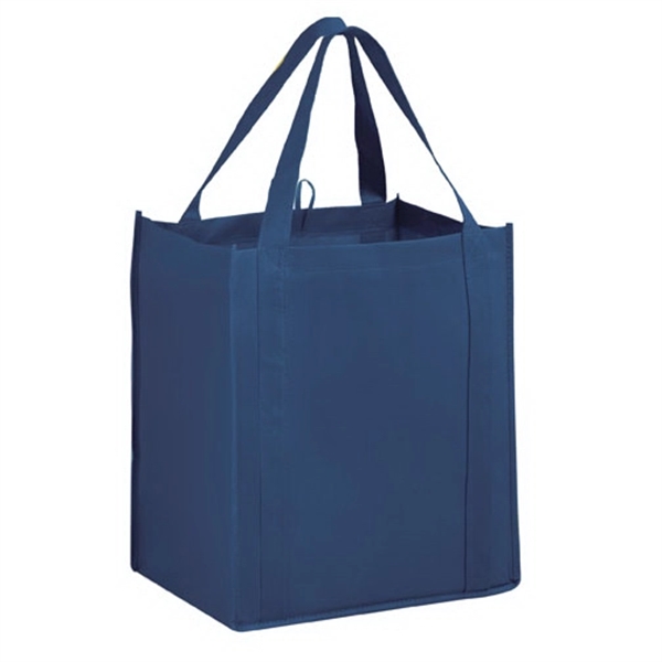 13" x 15" non-woven PP grocery tote with gusset, hanging loop,... from ASI 35290 American Ad Bag Co / American Ad Bag
