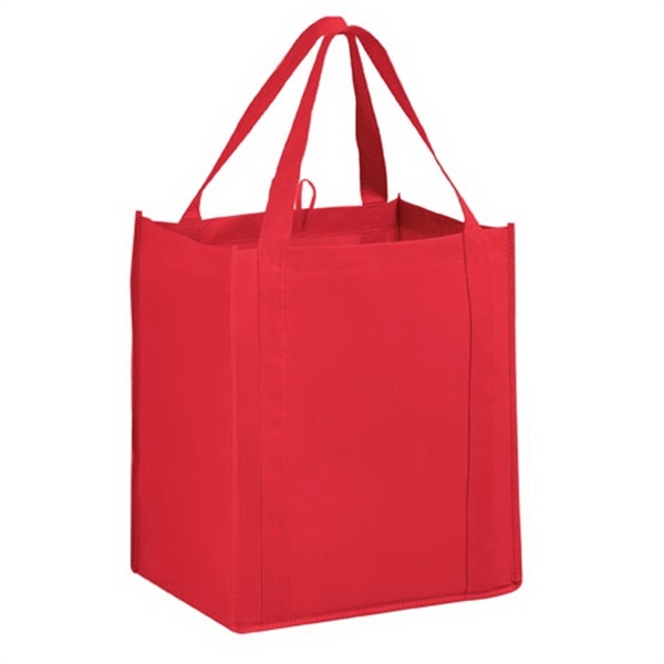 13" x 15" non-woven PP grocery tote with gusset, hanging loop,... from ASI 35290 American Ad Bag Co / American Ad Bag