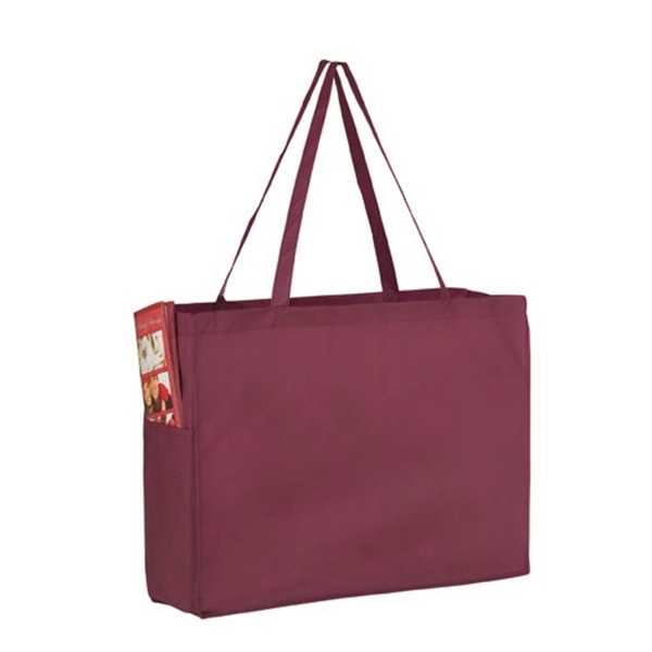 16" x 6" x 12" non-woven polypropylene tote with gusset, poly... from ASI 35290 American Ad Bag Co