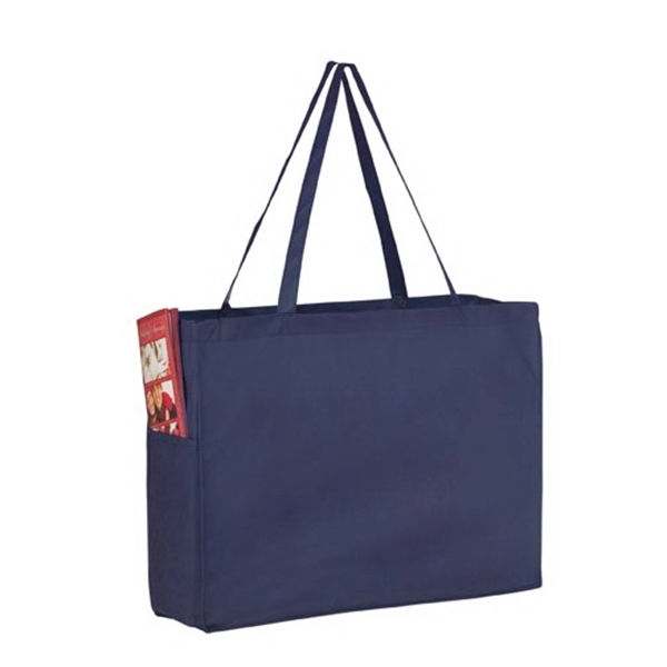 16" x 6" x 12" non-woven polypropylene tote with gusset, poly... from ASI 35290 American Ad Bag Co