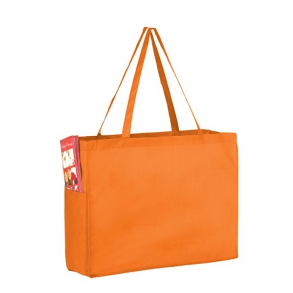 16" x 6" x 12" non-woven polypropylene tote with gusset, poly... from ASI 35290 American Ad Bag Co