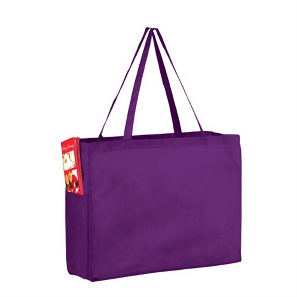 16" x 6" x 12" non-woven polypropylene tote with gusset, poly... from ASI 35290 American Ad Bag Co