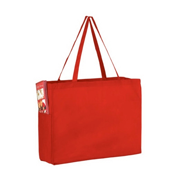 16" x 6" x 12" non-woven polypropylene tote with gusset, poly... from ASI 35290 American Ad Bag Co