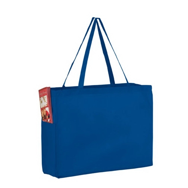16" x 6" x 12" non-woven polypropylene tote with gusset, poly... from ASI 35290 American Ad Bag Co