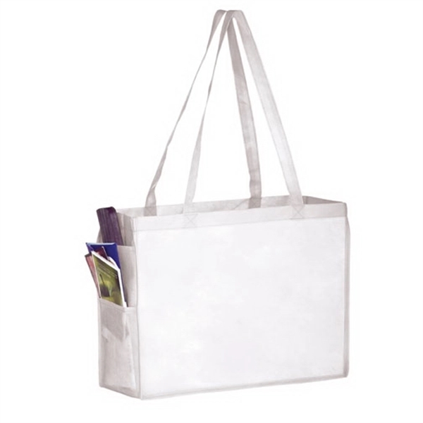 16" x 6" x 12" non-woven polypropylene tote with gusset, poly... from ASI 35290 American Ad Bag Co